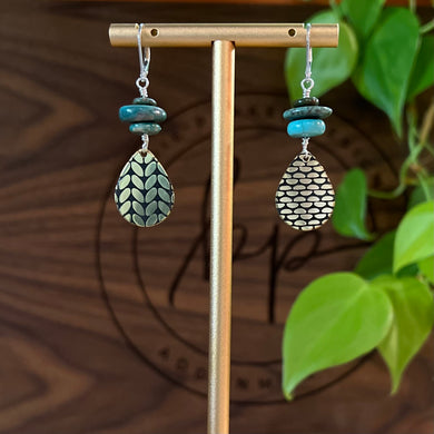 TURQUOISE STACK EARRINGS