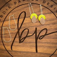 DROP DISC ENAMEL EARRINGS