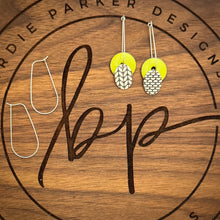 DROP DISC ENAMEL EARRINGS