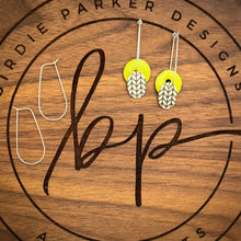 DROP DISC ENAMEL EARRINGS