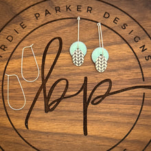 DROP DISC ENAMEL EARRINGS