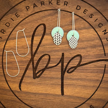 DROP DISC ENAMEL EARRINGS