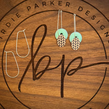 DROP DISC ENAMEL EARRINGS