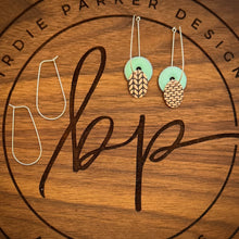 DROP DISC ENAMEL EARRINGS