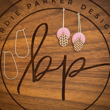 DROP DISC ENAMEL EARRINGS