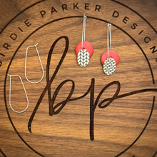 DROP DISC ENAMEL EARRINGS