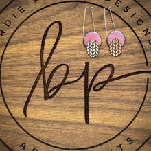 DROP DISC ENAMEL EARRINGS