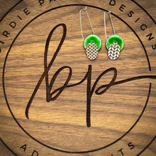 DROP DISC ENAMEL EARRINGS