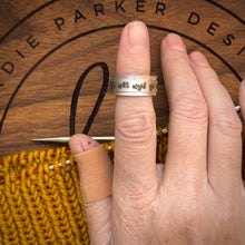 KNIT and CROCHET TERMS SPINNER RING