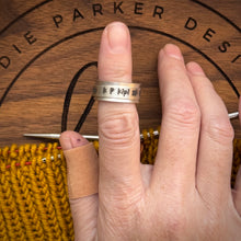 KNIT and CROCHET TERMS SPINNER RING