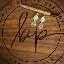FACETED AQUA CHALCEDONY EARRINGS