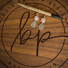 FACETED PINK CHALCEDONY EARRINGS