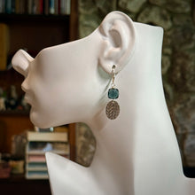 FACETED LONDON BLUE TOPAZ QUARTZ EARRINGS