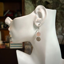 FACETED PINK CHALCEDONY EARRINGS