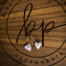 TRIPLE HEART ENAMEL EARRINGS