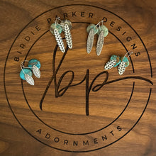 TURQUOISE DISC EARRINGS