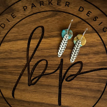 TURQUOISE DISC EARRINGS