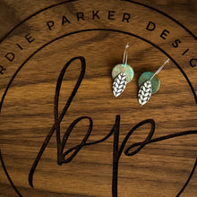 TURQUOISE DISC EARRINGS