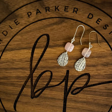 FACETED PINK CHALCEDONY EARRINGS