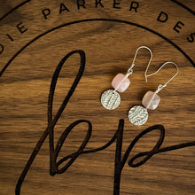 FACETED PINK CHALCEDONY EARRINGS