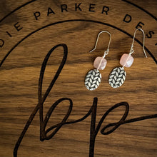 FACETED PINK CHALCEDONY EARRINGS