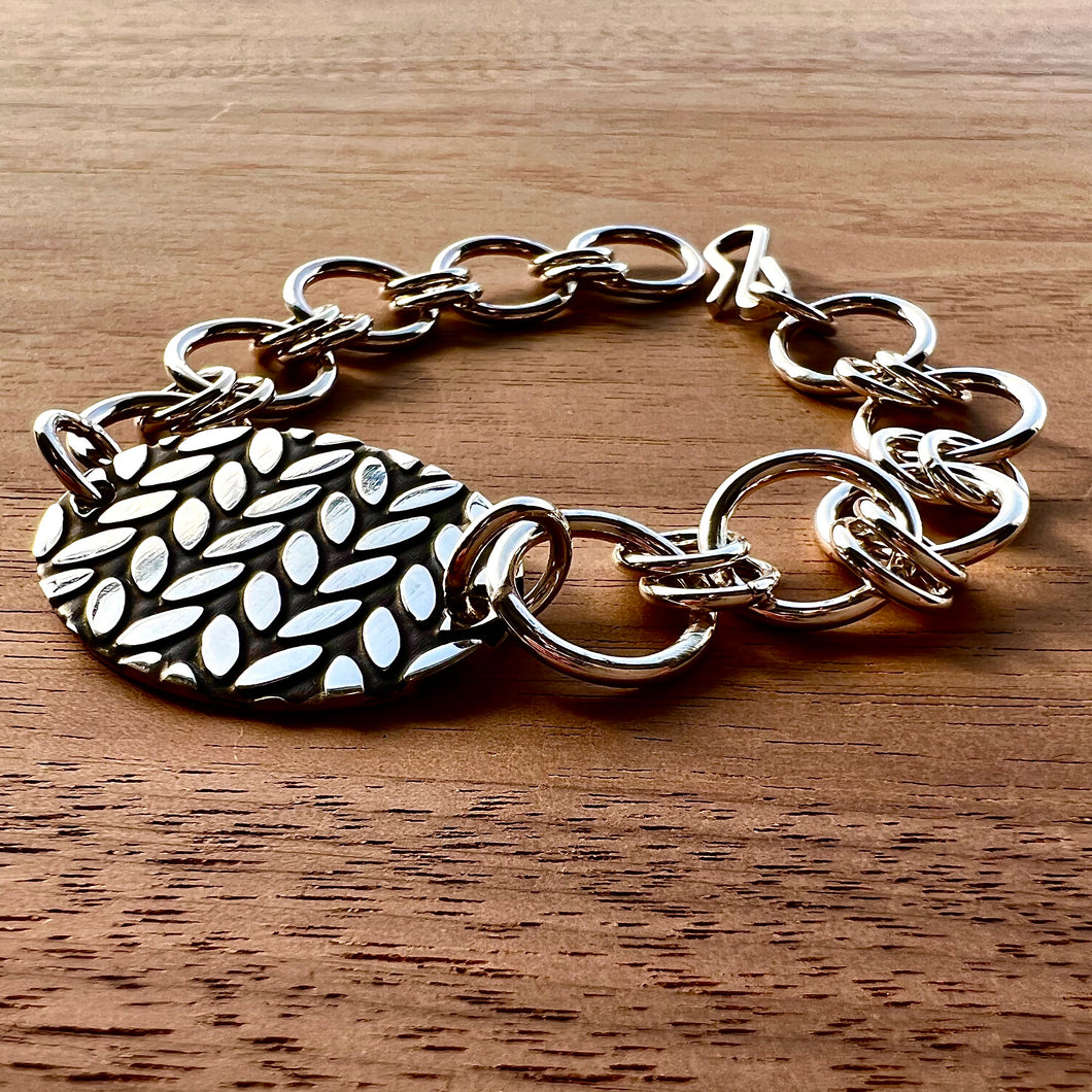STOCKINETTE LINK BRACELET