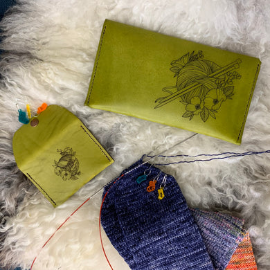 ENVELOPE CLUTCH AND STITCH MARKER POUCH SET