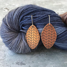 SIERRA copper stockinette knit stitch